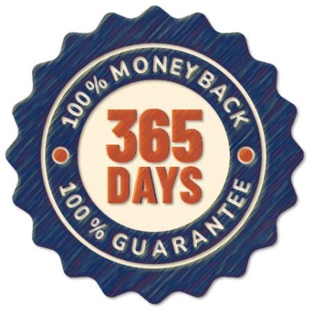 Spartamax 365-day money-back guarantee badge