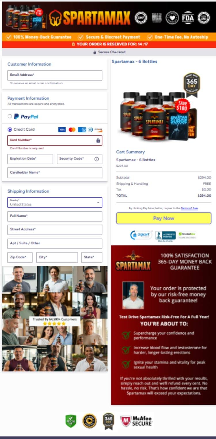 Spartamax secure checkout badge for safe payment